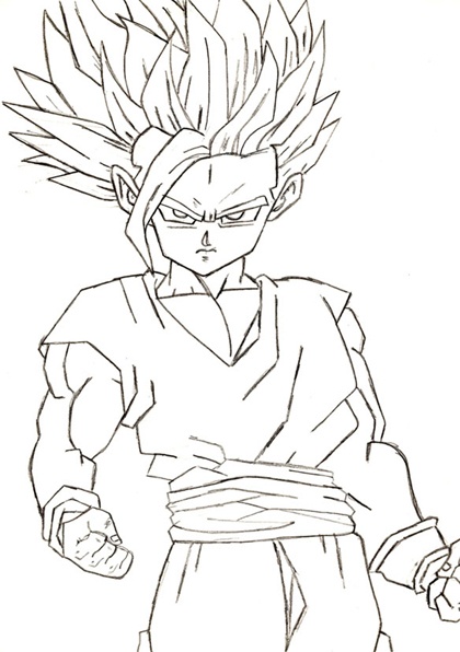 images jedessine tiny galerie coloriage dbz goku passe a l attaque fqd rsw